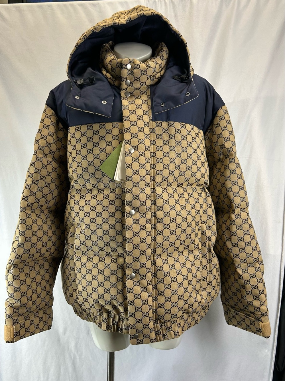 Gucci Gg Canvas Goose Down Jacket